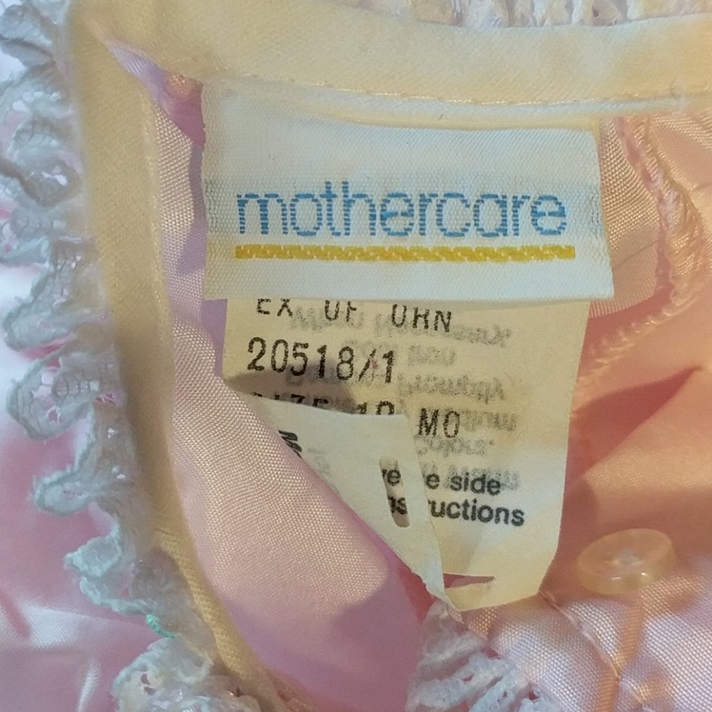 Vintage Mothercare Pink Satin Dress - Picture 6 of 8